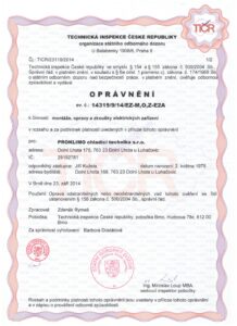 Oprávnění - Technická inspekce ČR